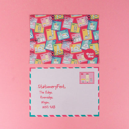 StationeryFest A6 Postcard