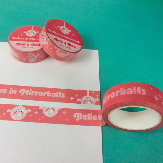 Believe in Mirrorballs Washi Tape