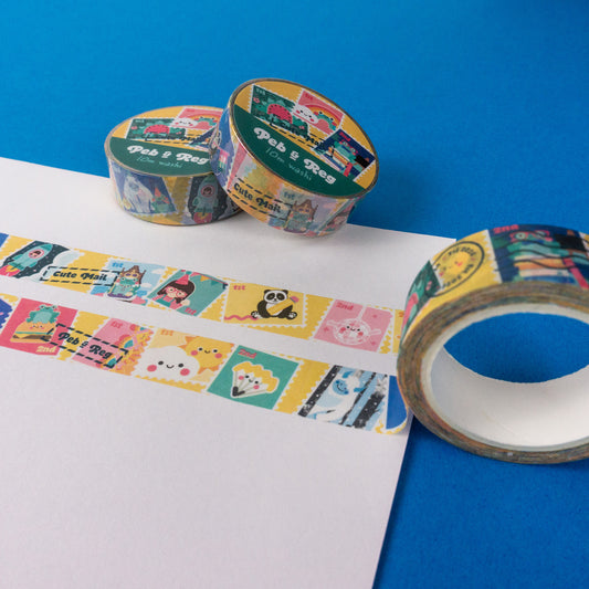 Peb and Reg Stamps Washi Tape