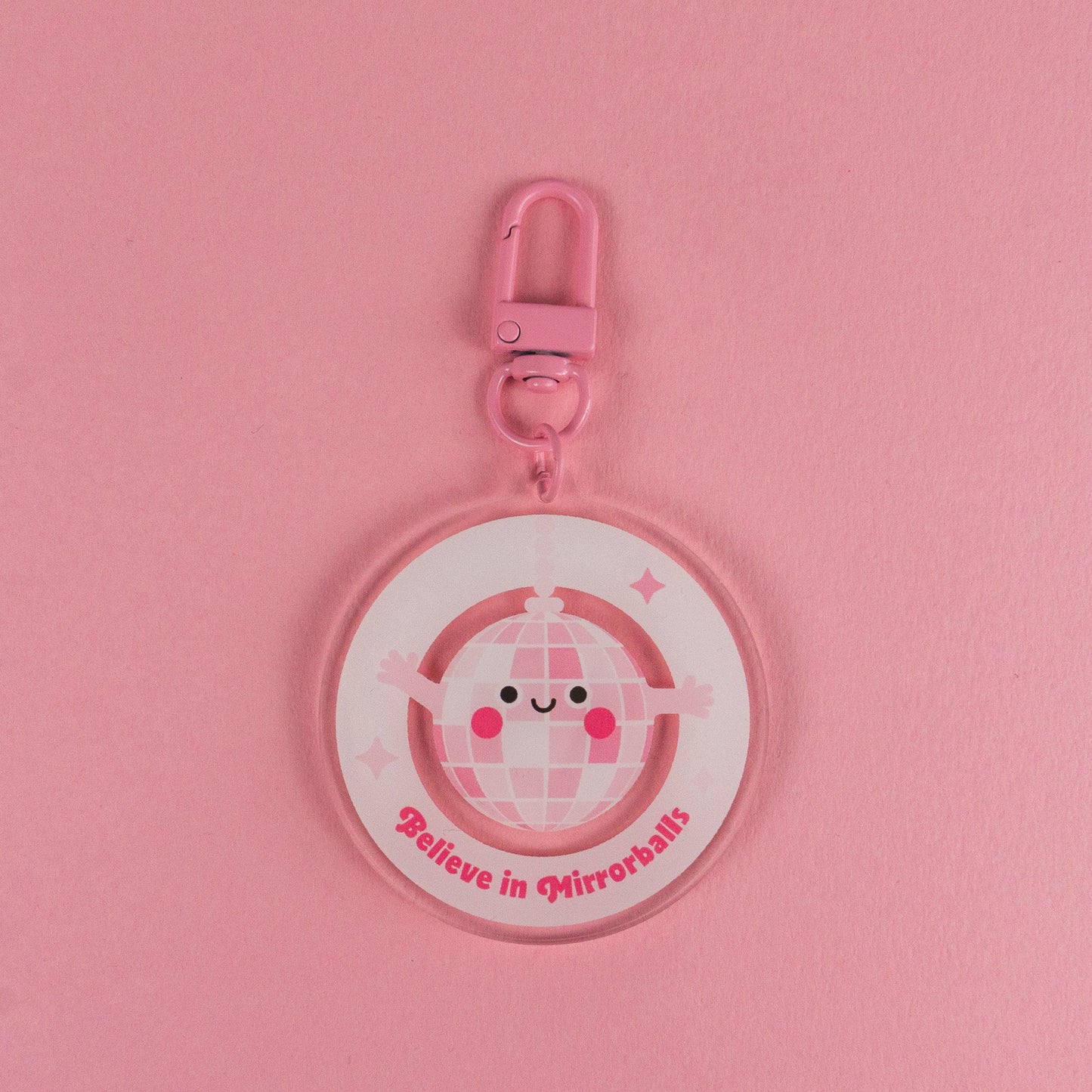 Seconds Believe in Mirrorballs Keyring