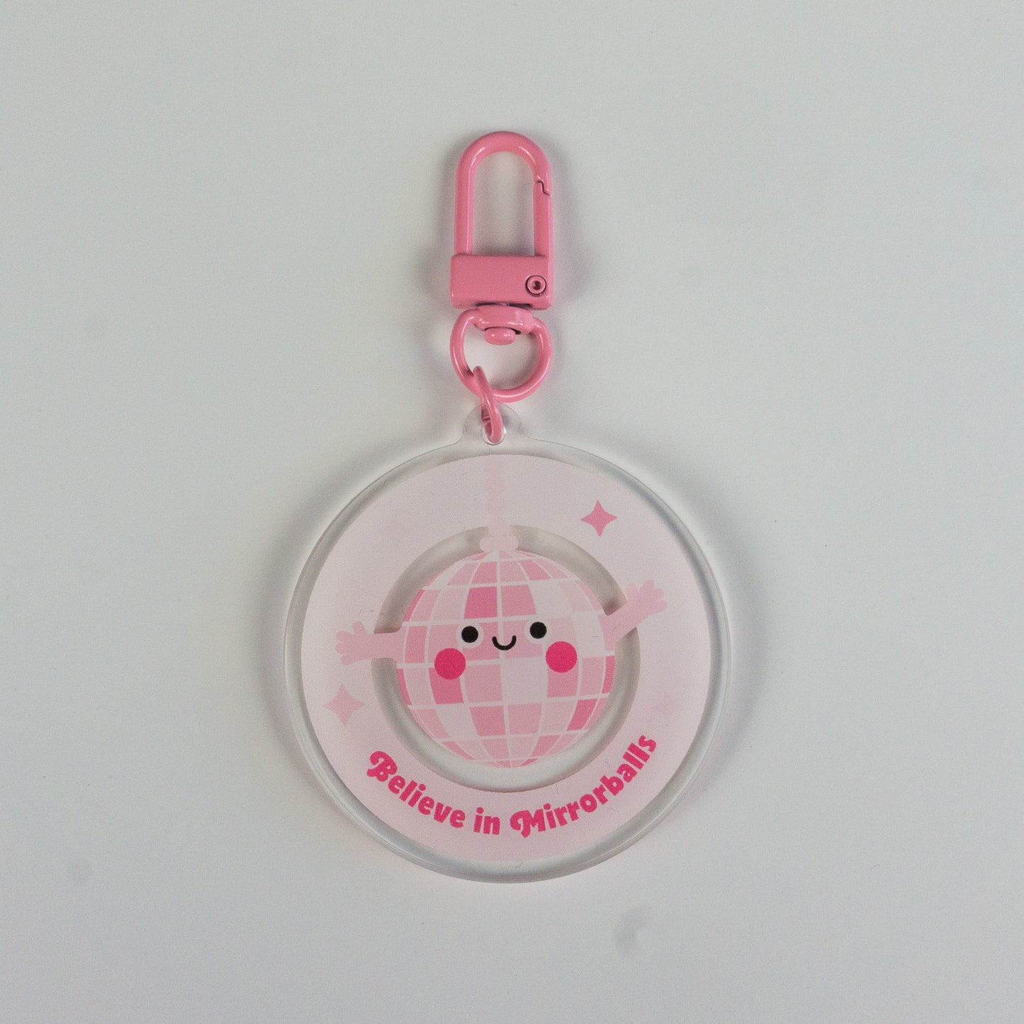 Seconds Believe in Mirrorballs Keyring