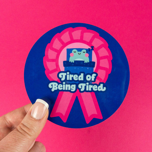 Seconds Tired of Being Tired Rosette Coaster