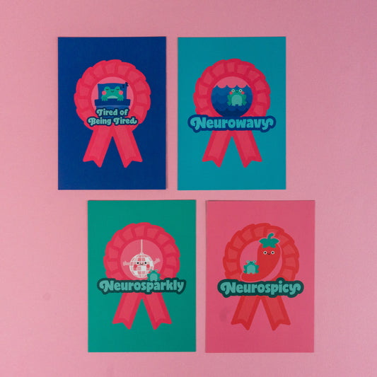 Seconds Neuro Rosette Postcard Bundle