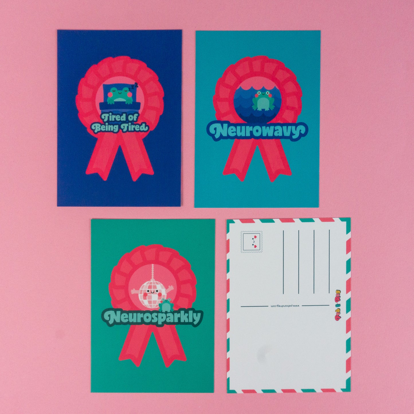 Seconds Neuro Rosette Postcard Bundle