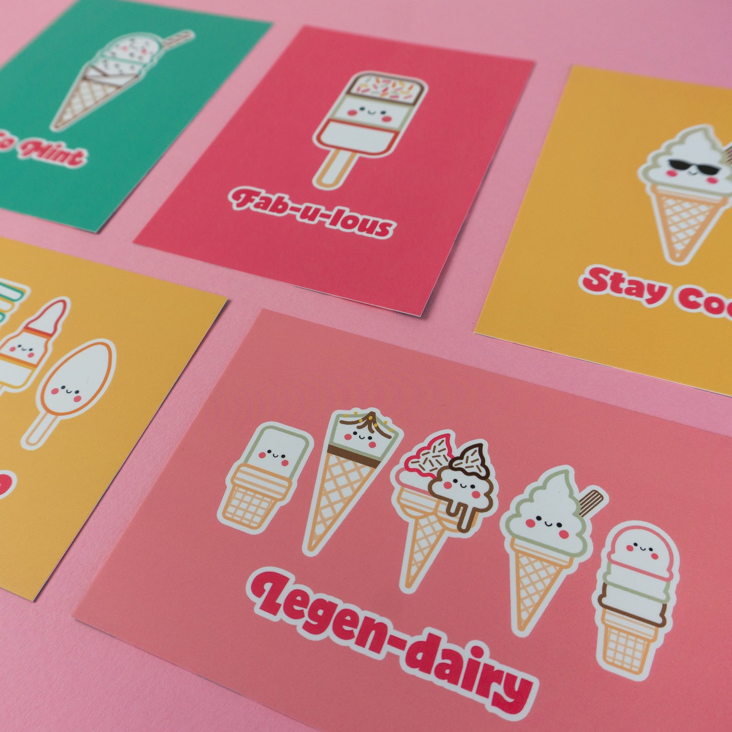 Seconds Ice Cream Friends Postcard Bundle