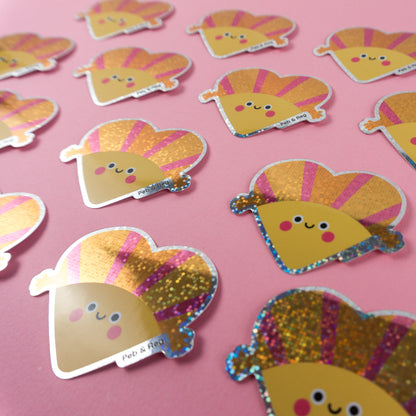 Sunshine Hug Glitter Diecut Sticker