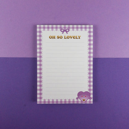 Oh So Lovely A6 Notepad
