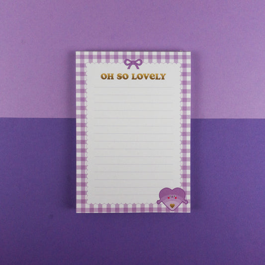 Oh So Lovely A6 Notepad
