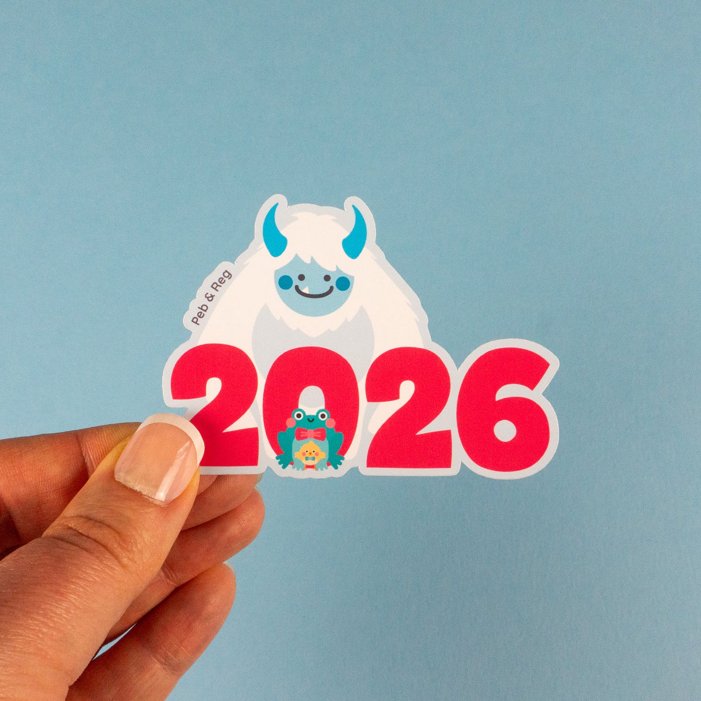 2026 Yeti, Frog and Chick Diecut Sticker