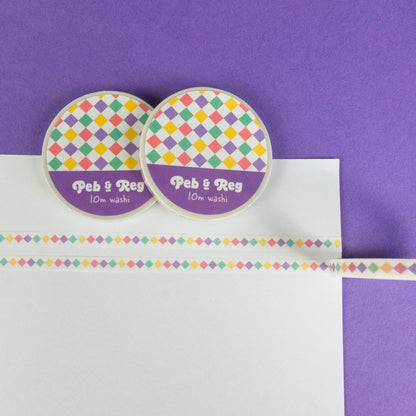 Iced Gem Co-ordinating Skinny Washi Tape