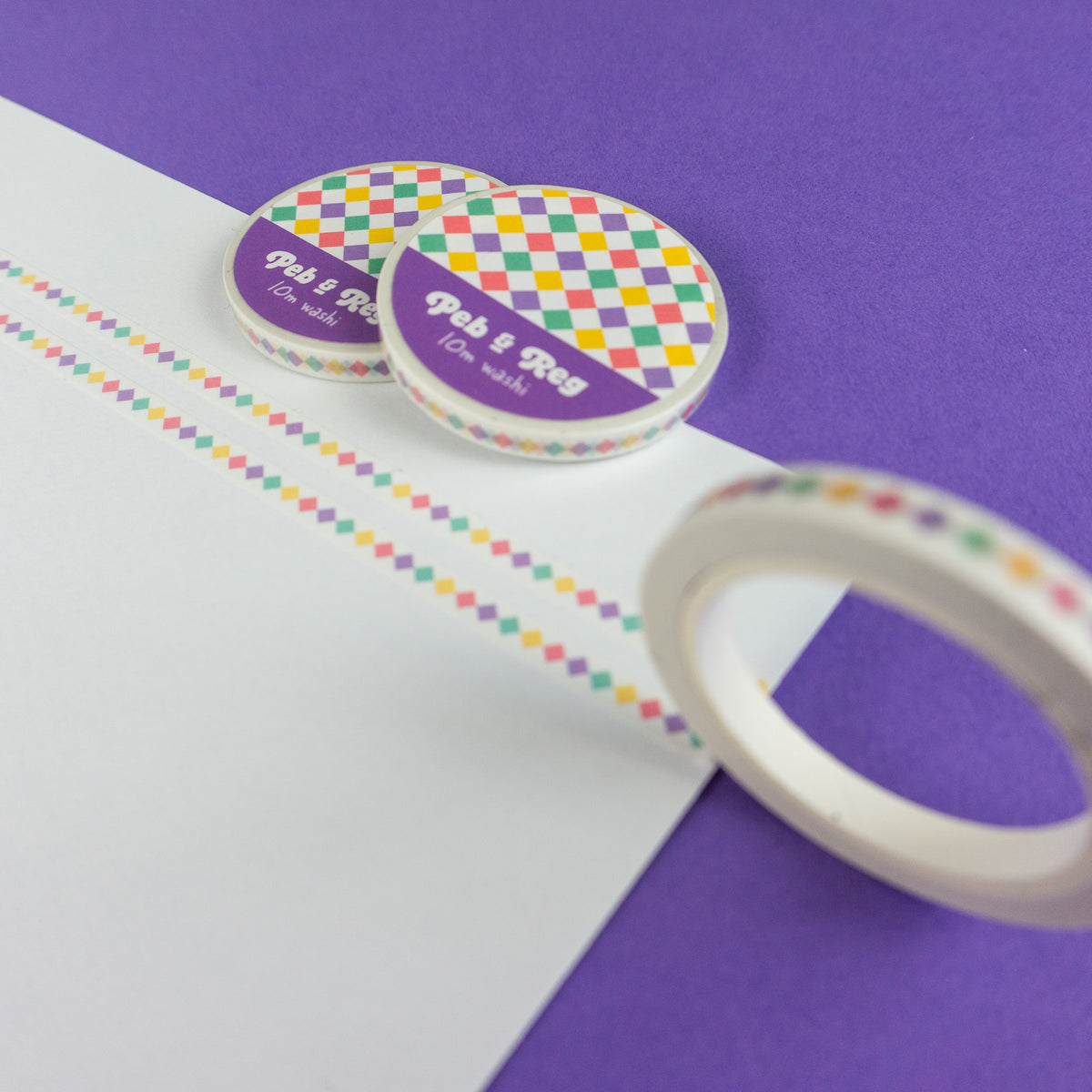 Iced Gem Co-ordinating Skinny Washi Tape