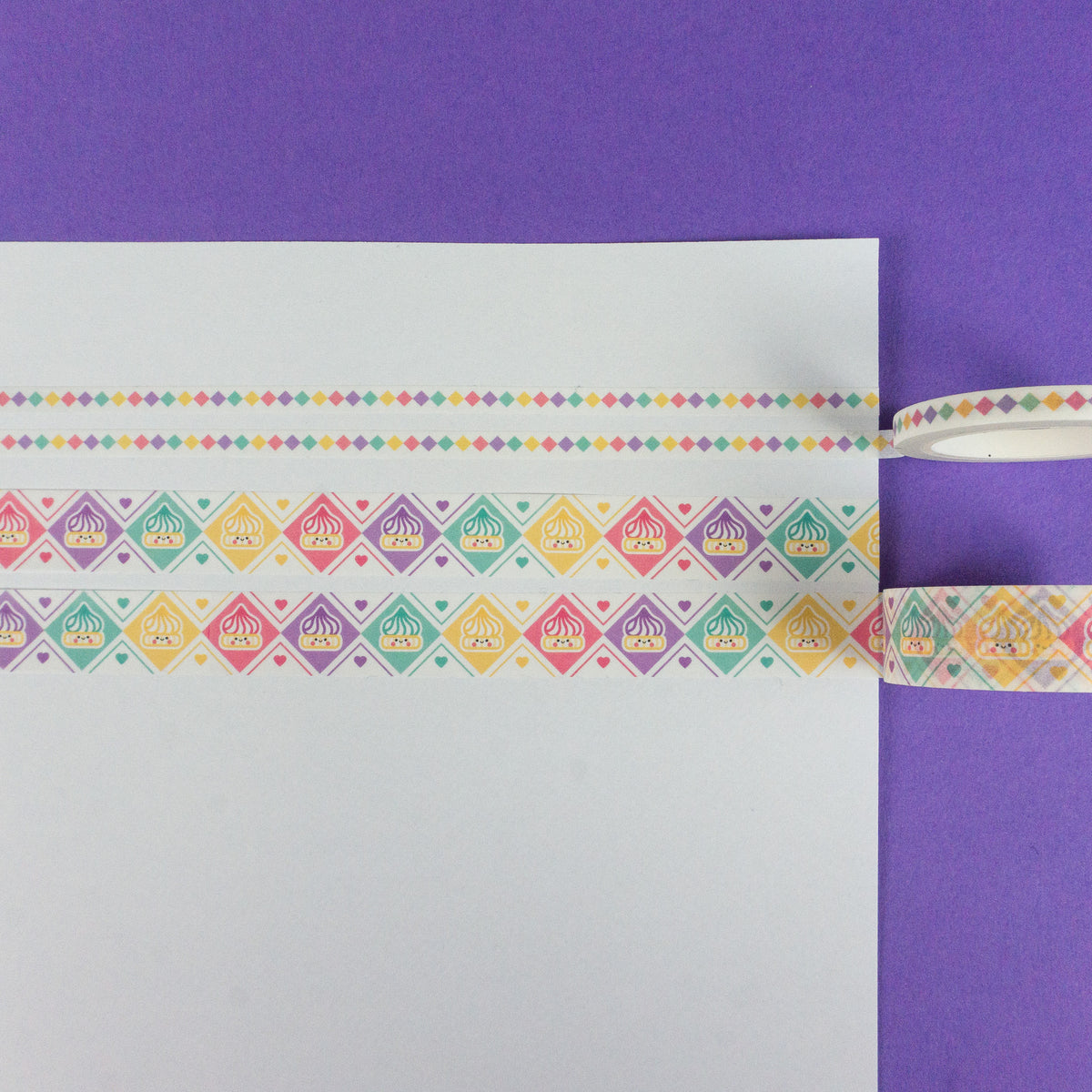 Iced Gem Co-ordinating Skinny Washi Tape
