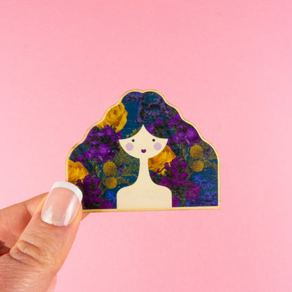 Sample Floral Lady Brooch
