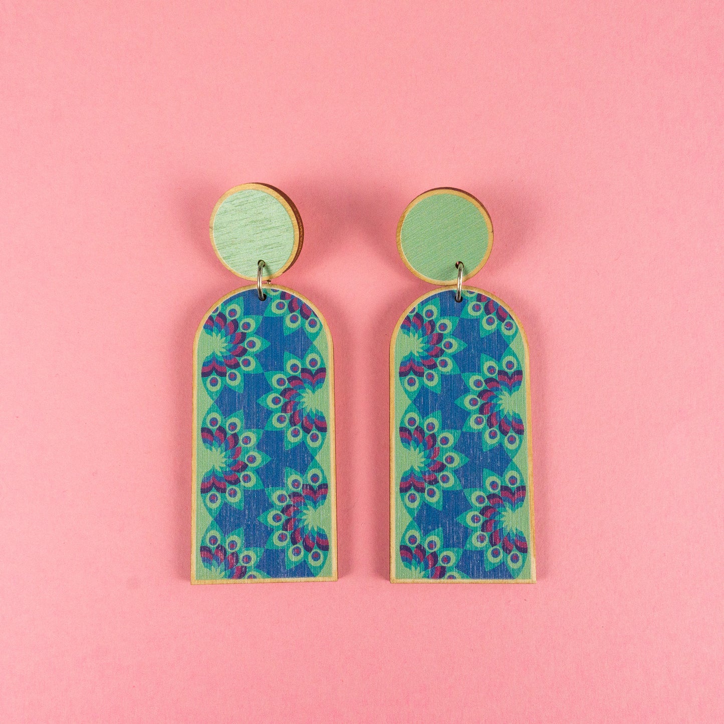 Sample Peacock Stud Earrings
