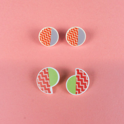 Sample Geopop Stud Earrings