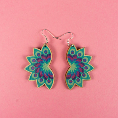 Sample Peacock Dangly Earrings