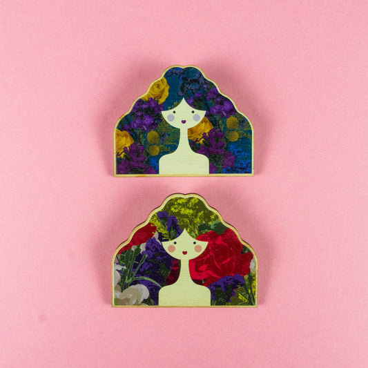 Sample Floral Lady Brooch