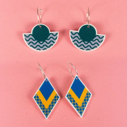 Sample Geopop Hoop Earrings