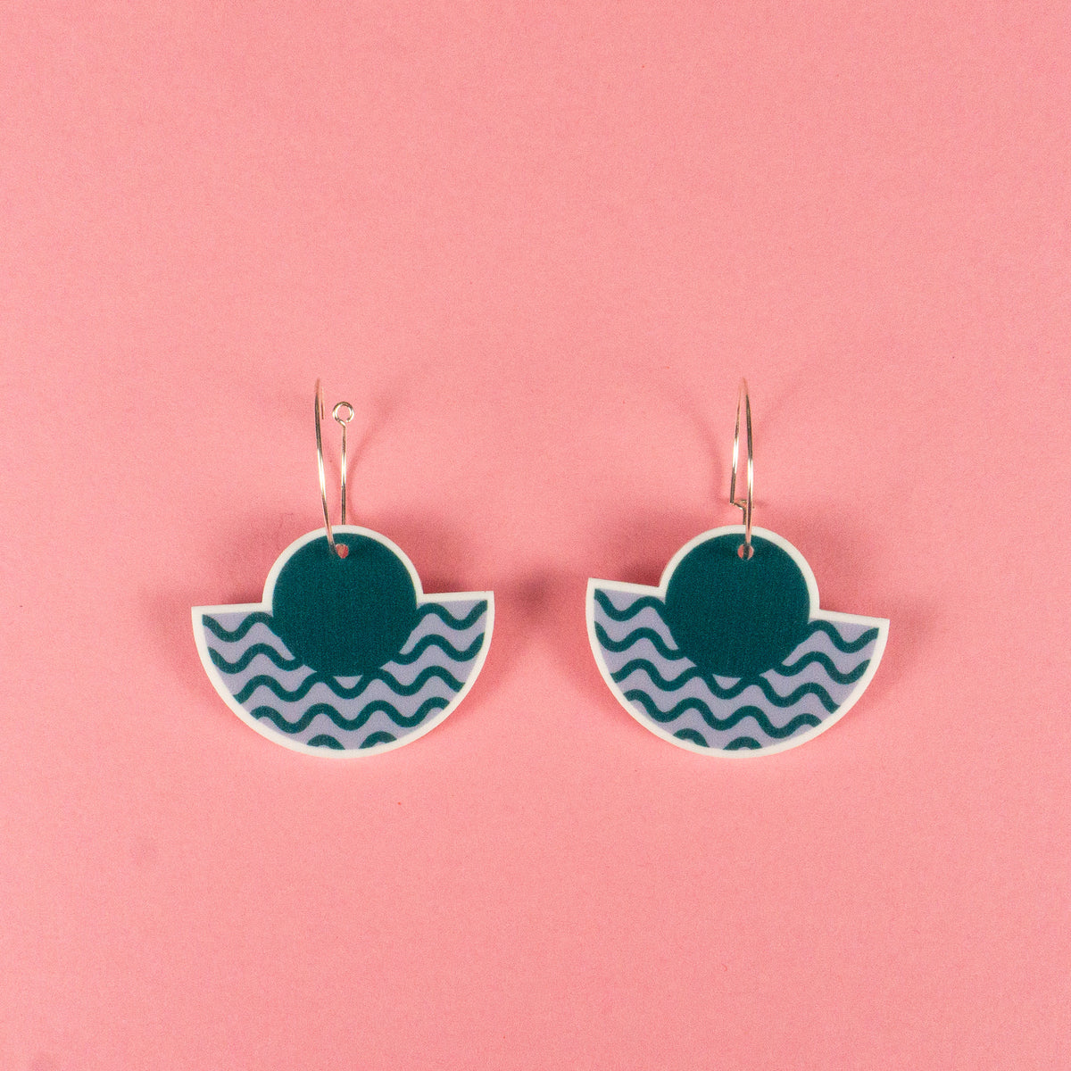Sample Geopop Hoop Earrings