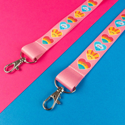 Rainbow and Sunshine Hugs Lanyard