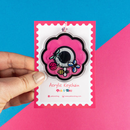 Insect Party Shaker Keyring