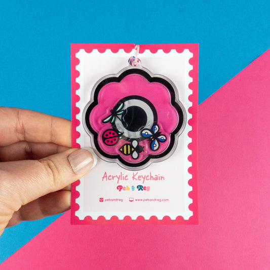 Insect Party Shaker Keyring
