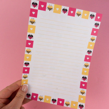 Sample Hug Bugs Writing Paper