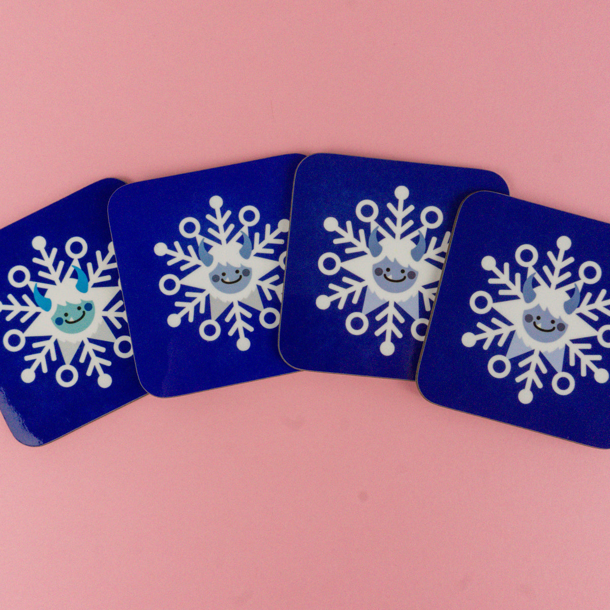 Seconds Yeti Snowflake Coaster