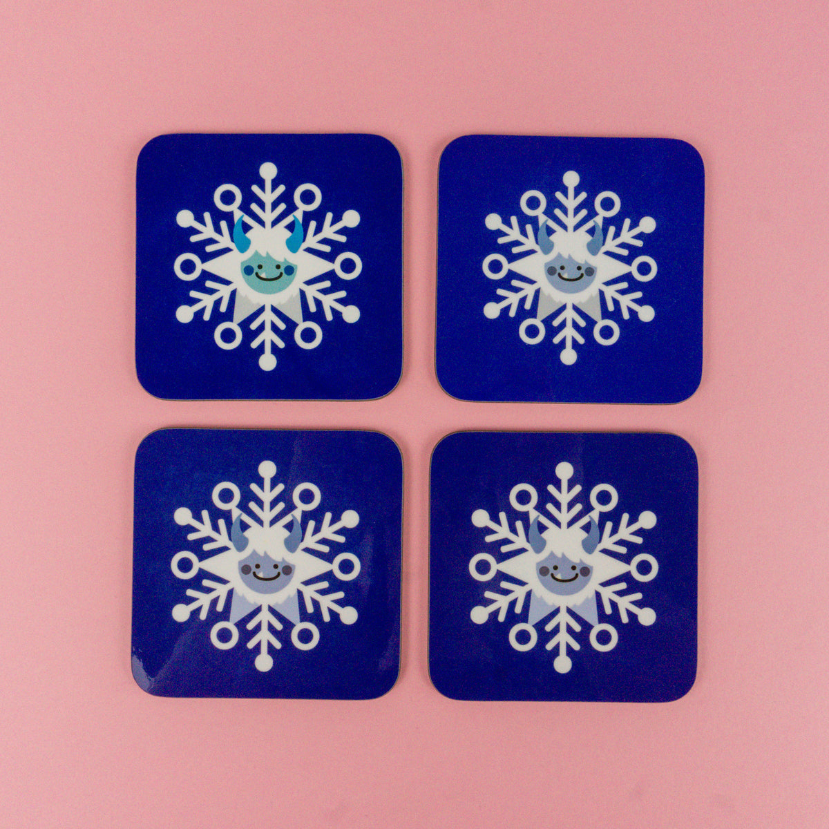 Seconds Yeti Snowflake Coaster