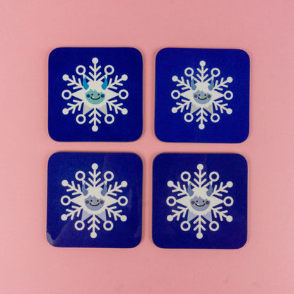 Seconds Yeti Snowflake Coaster