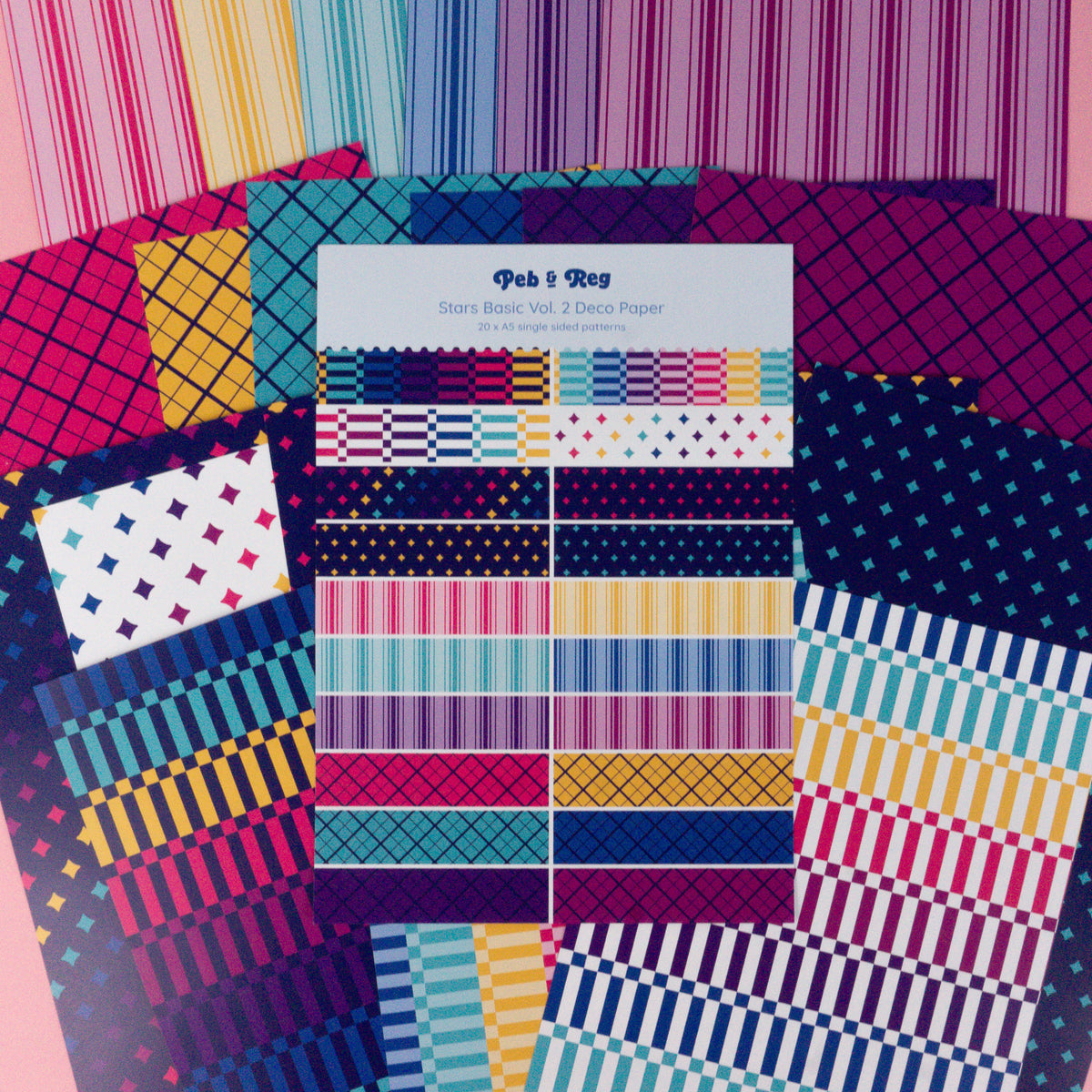 Seconds Stars Basic Volume 2 Deco Scrapbooking Paper (20 sheets)