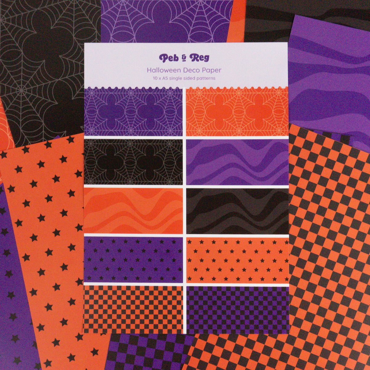 Halloween Deco Scrapbooking Paper (10 sheets)
