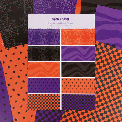 Halloween Deco Scrapbooking Paper (10 sheets)