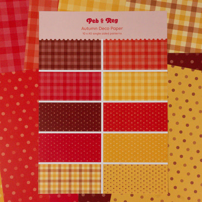 Autumn Deco Scrapbooking Paper (10 sheets)