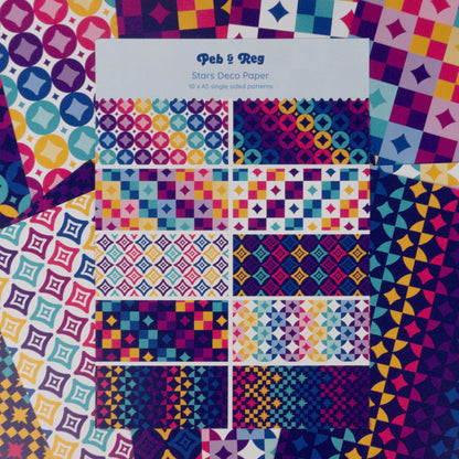 Seconds Stars Volume 1 Deco Scrapbooking Paper (10 sheets)