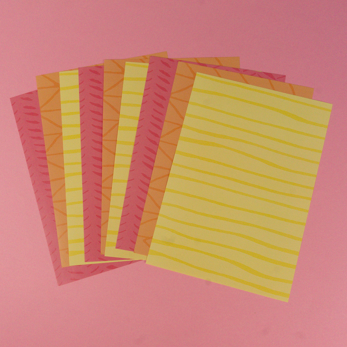 Sample Hand Drawn Texture Scrapbooking Paper (9 sheets)
