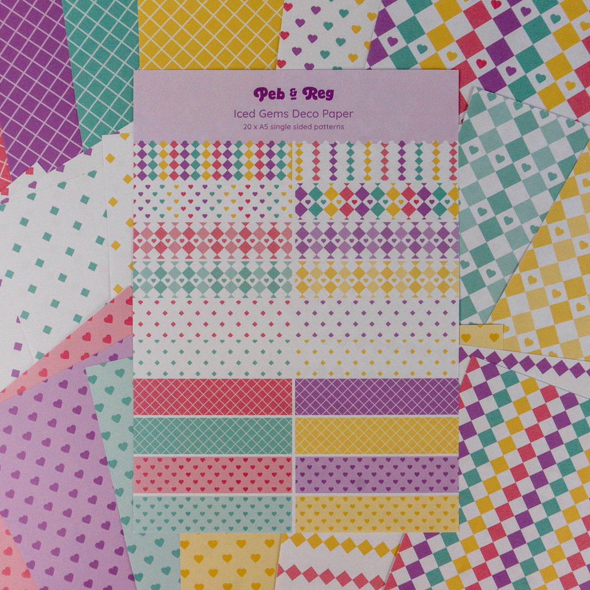 Iced Gems Deco Scrapbooking Paper (20 sheets)