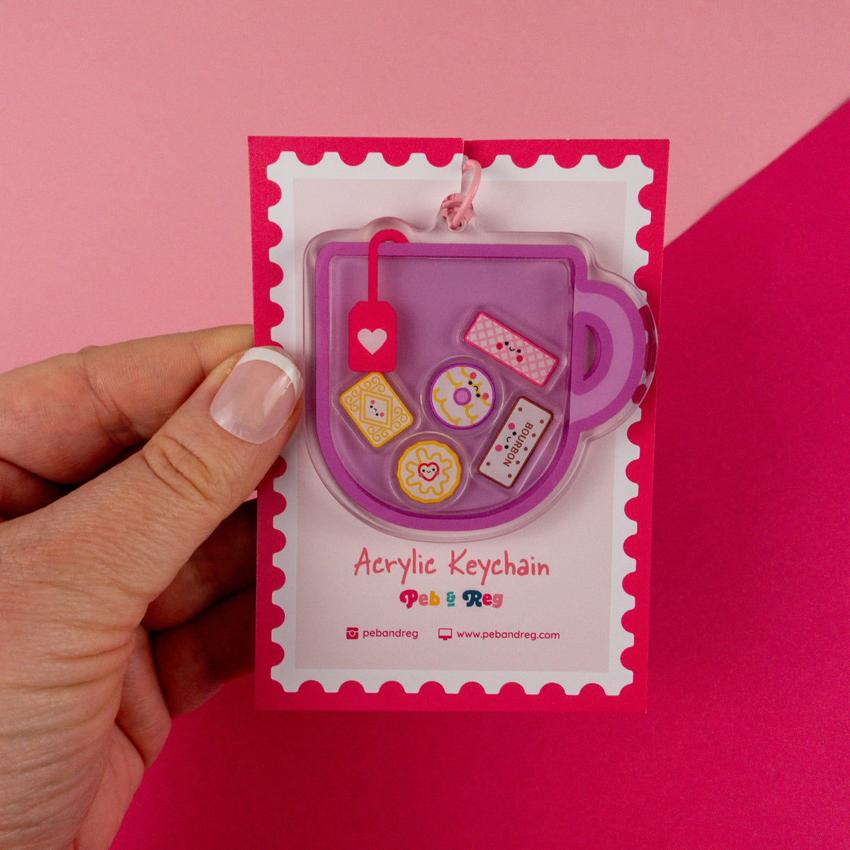 Biscuit Friends Shaker Keyring