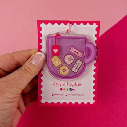 Biscuit Friends Shaker Keyring