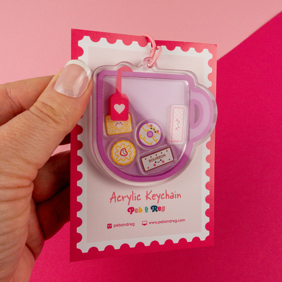 Biscuit Friends Shaker Keyring