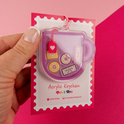 Biscuit Friends Shaker Keyring