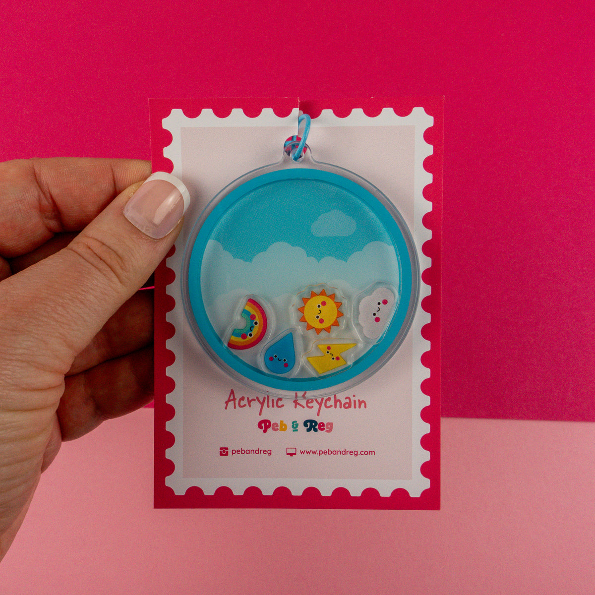 Weather Friends Shaker Keyring
