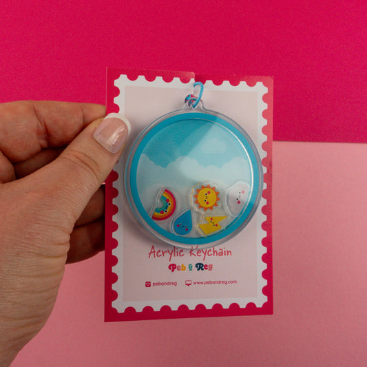 Weather Friends Shaker Keyring