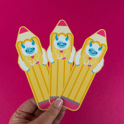 Pencil Yeti Bookmark