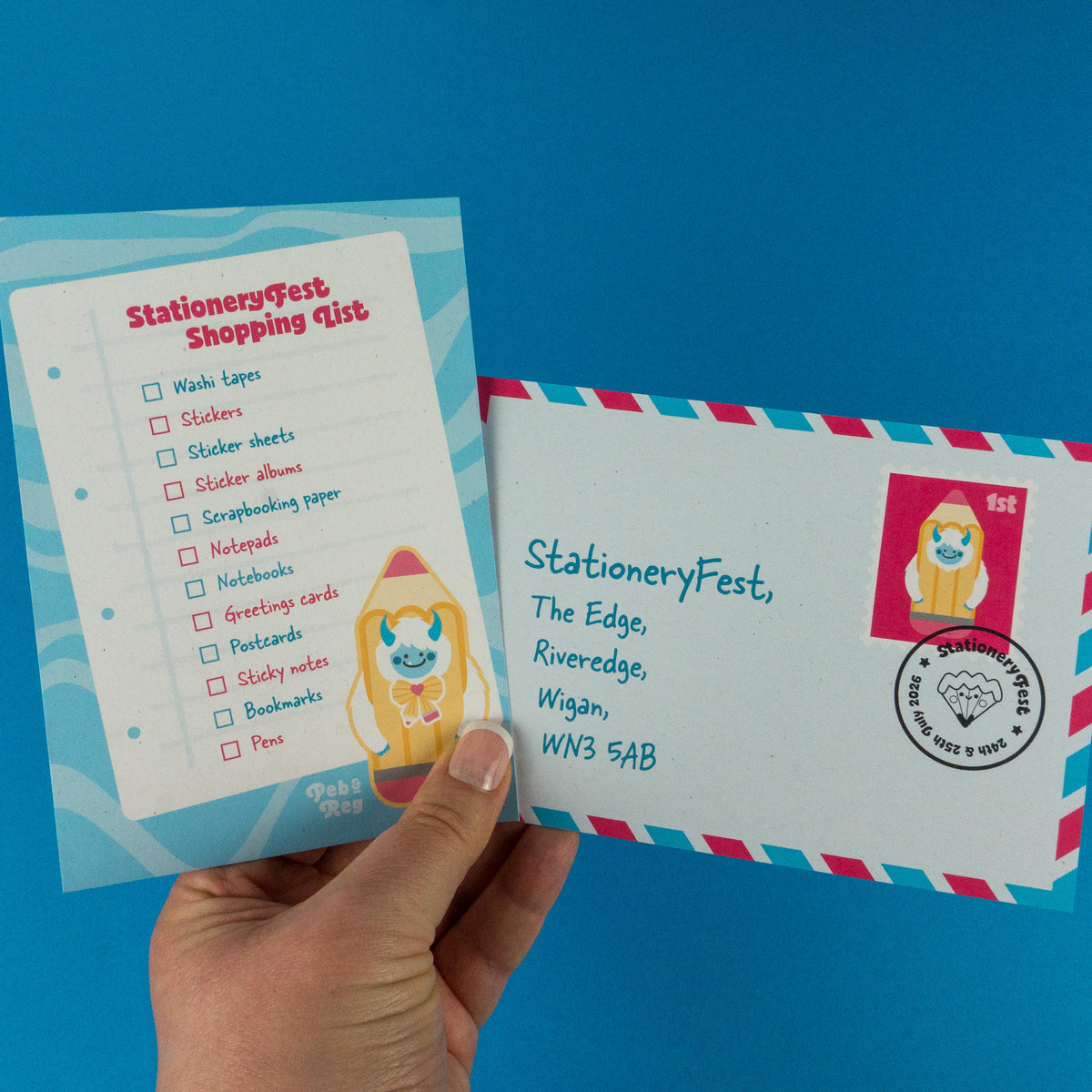StationeryFest 2026 A6 Postcard