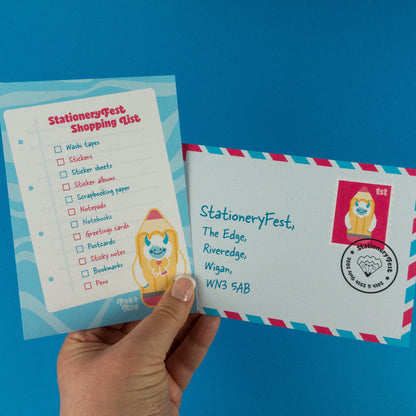 StationeryFest 2026 A6 Postcard