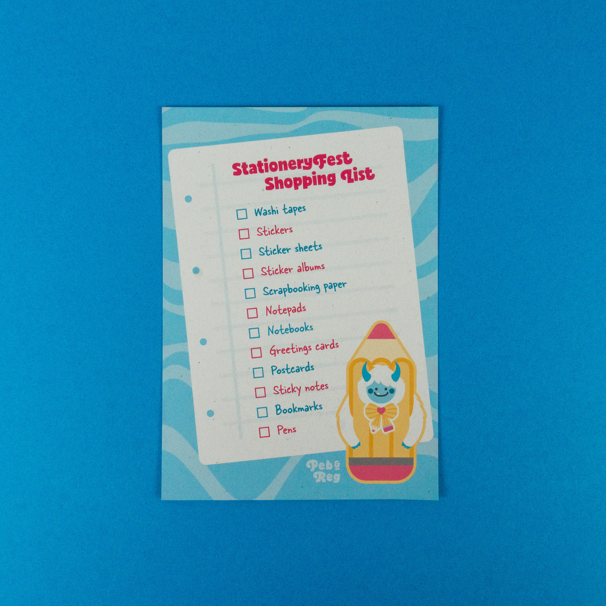 StationeryFest 2026 A6 Postcard