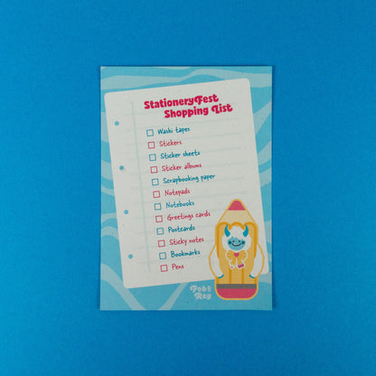 StationeryFest 2026 A6 Postcard