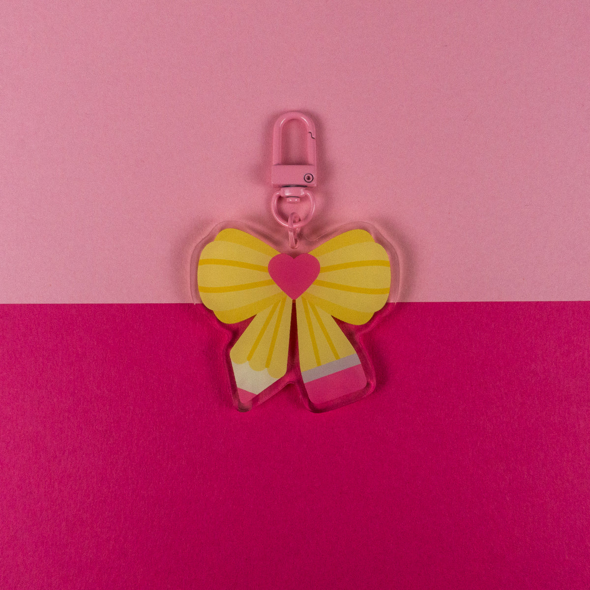 Pencil Bow Keyring