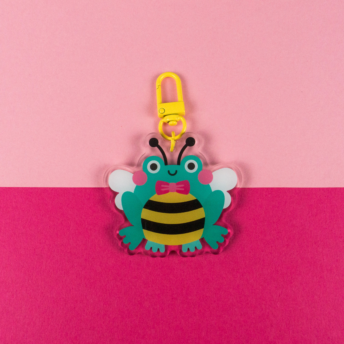Frog Bee Keyring